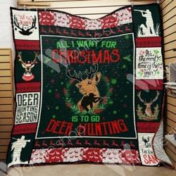 Hunting Christmas Hur Quilt Cysiyi and Home Decor