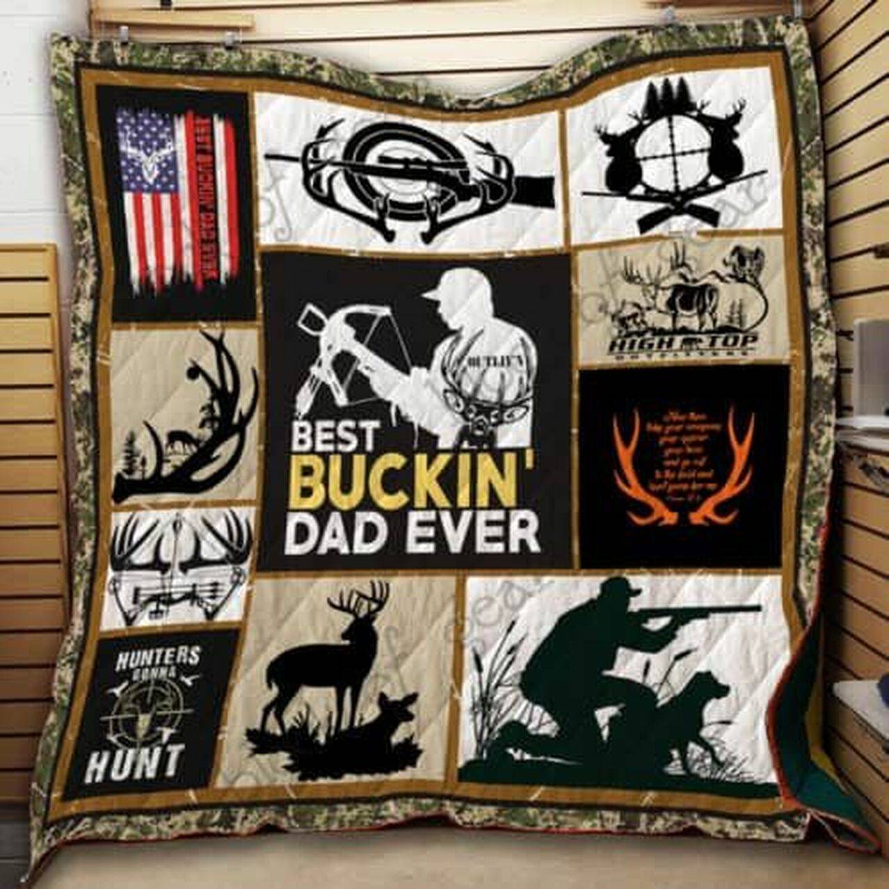 Hunting Dad Cl2100259Mdq Quilt Blanket and Home Decor