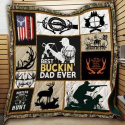 Hunting Dad Cl2100259Mdq Quilt Blanket and Home Decor