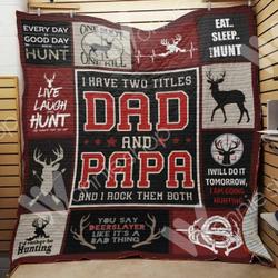 Hunting Dad Quilt Blanket Dhc1102398Td and Home Decor