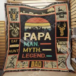 Hunting Dad Quilt Hwa and Home Decor