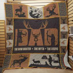 Hunting Dad Quilt Rbd and Home Decor