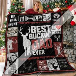 Hunting Dad V1 Ten 3D Customized Quilt and Home Decor