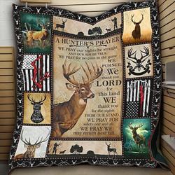 Hunting  Deer And Deer V1 3D Customized Quilt and Home Decor