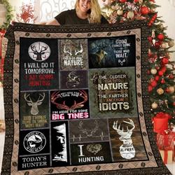 Hunting Deer Quilt Blanket Bbb091207Nb and Home Decor