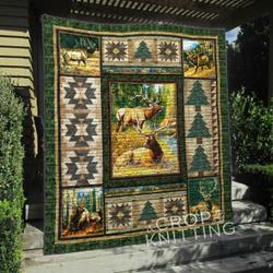 Hunting Deer Quilt Blanket and Home Decor