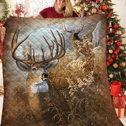 Hunting Deer Quilt Raj and Home Decor