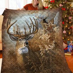 Hunting Deer Quilt Rao and Home Decor