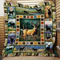 Hunting Deer Seop T5 3D Customized Quilt and Home Decor