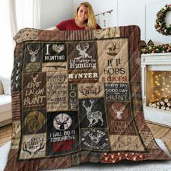 Hunting Deer T V5 3D Customized Quilt and Home Decor