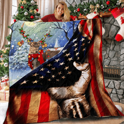 Hunting Deer US 3D Customized Quilt and Home Decor
