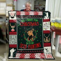 Hunting Deer V4 The Magician Hunting 3D Customized Quilt and Home Decor