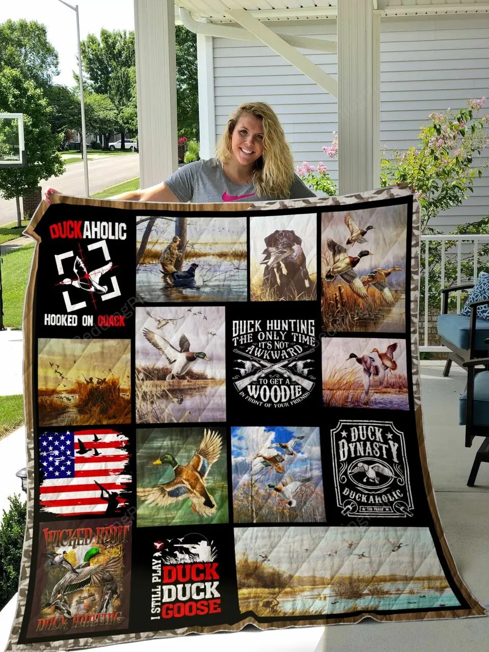 Hunting Duck Dynasty Quilt Blanket Great Customized Gifts For Birthday Christmas Thanksgiving Perfect Gifts For Duck Lover and Home Decor