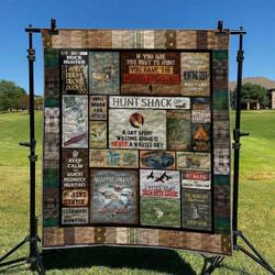 Hunting Hur Quilt sz and Home Decor