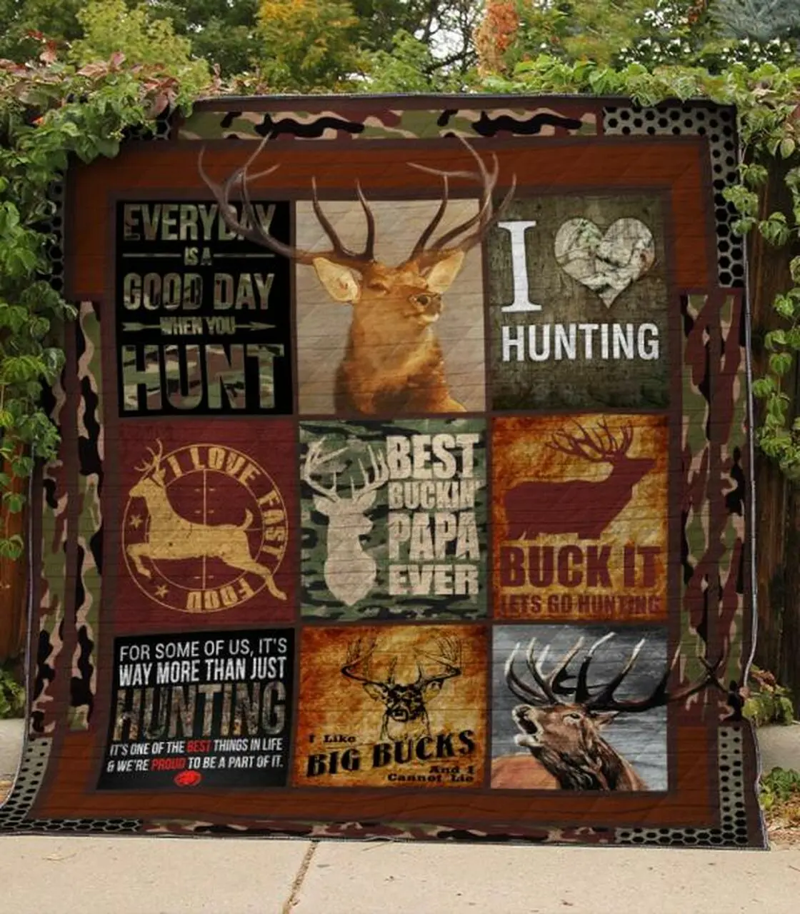 Hunting Life Quilt Blanket Quilt and Home Decor