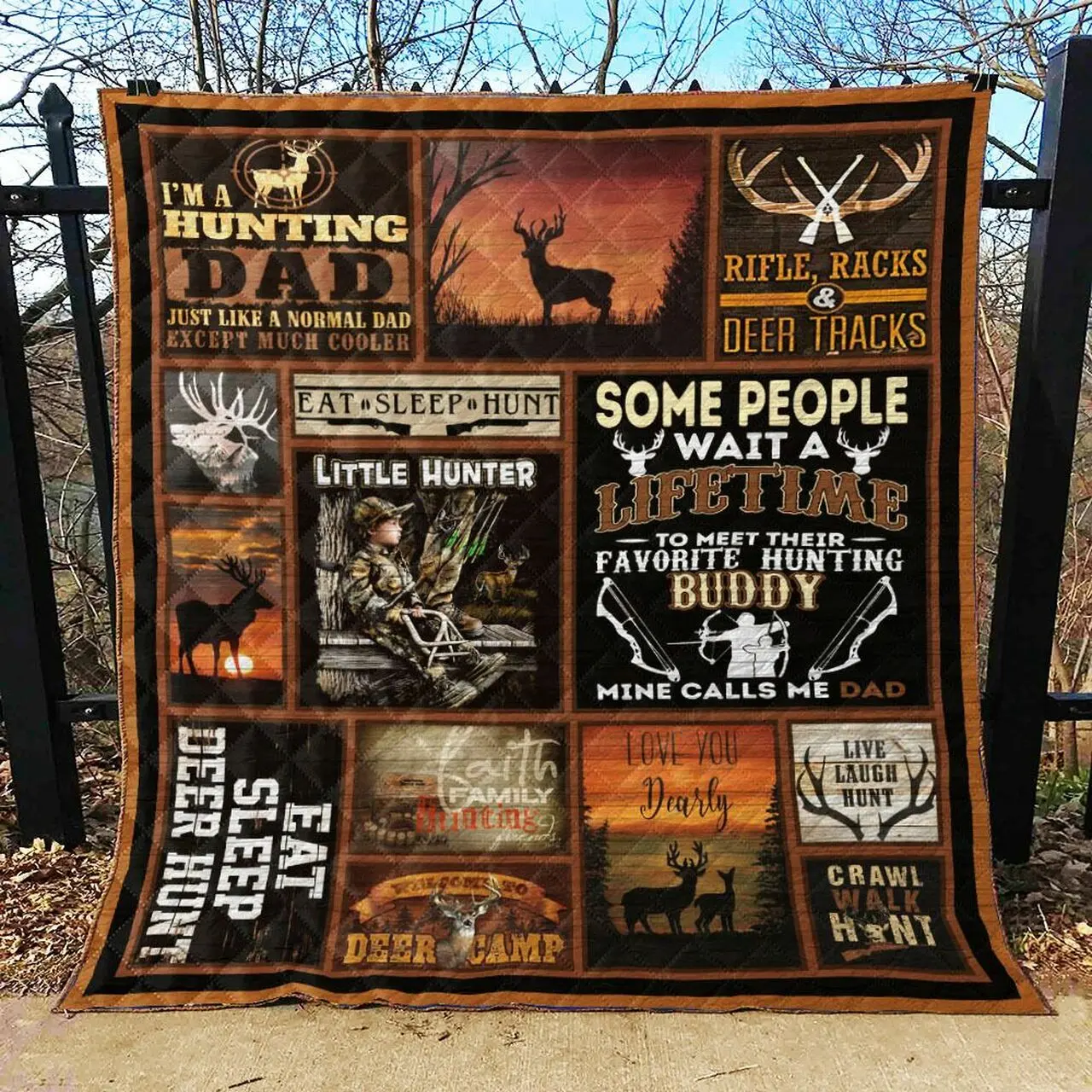 Hunting Qh 3D Personalized Customized Quilt Blanket 657 and Home Decor
