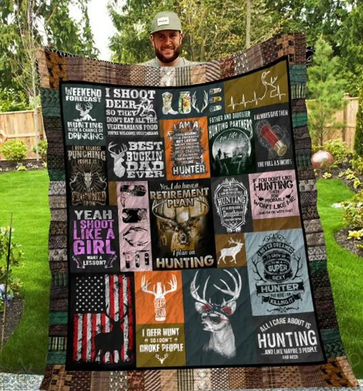 Hunting Quilt Blanket Ver 1 Quilt and Home Decor
