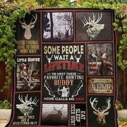 Hunting Quilt Blanket Ver 44  Quilt and Home Decor