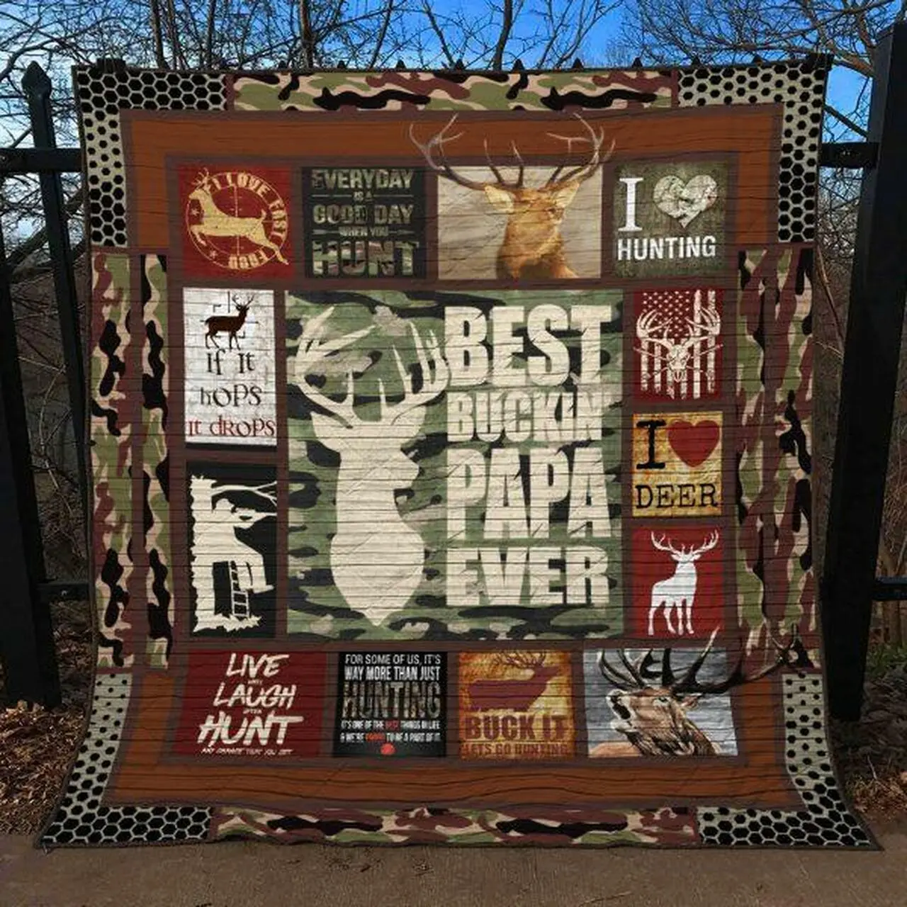 Hunting Quilt Blanket Ver 45 Quilt and Home Decor