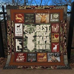 Hunting Quilt Blanket Ver 45  Quilt and Home Decor