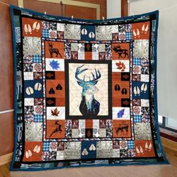 Hunting Quilt Blanket Ver 51  Quilt and Home Decor