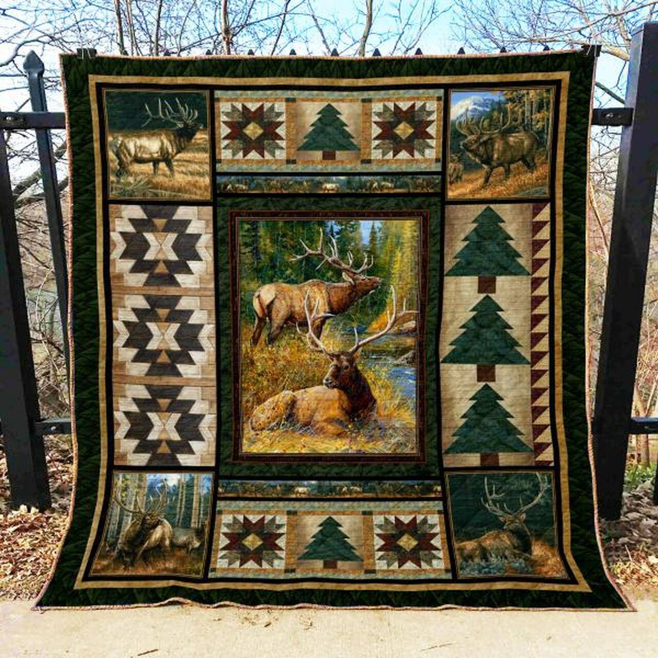 Hunting Quilt Blanket Ver 61 Quilt and Home Decor