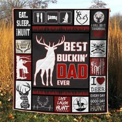 Hunting Quilt Blanket Ver 63  Quilt and Home Decor