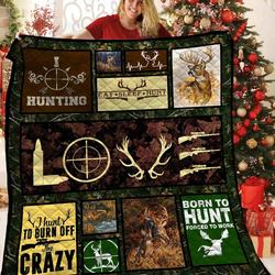 Hunting Quilt Qxh and Home Decor