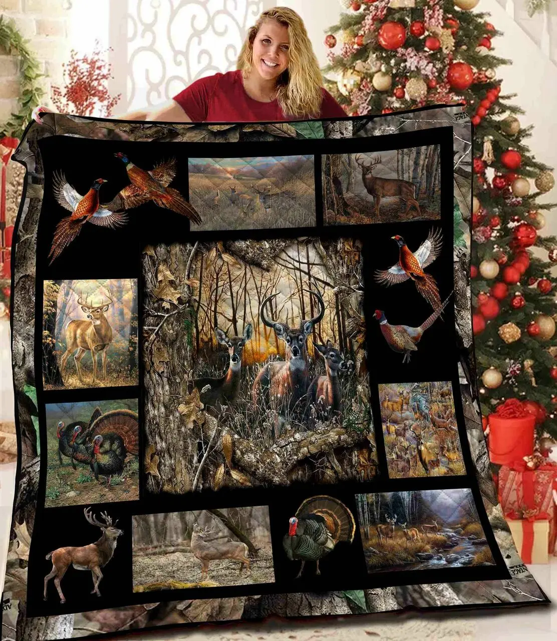 Hunting Quilt Qyq and Home Decor