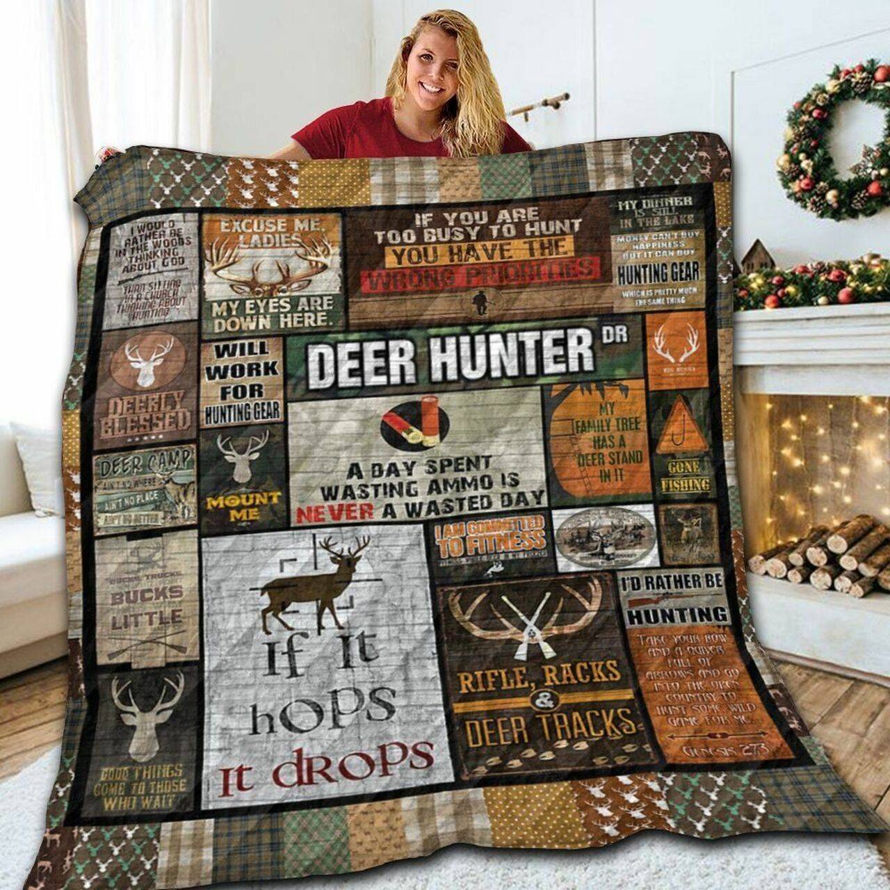 Hunting Reality Love 3D Customized Quilt and Home Decor