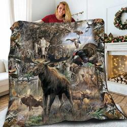 Hunting Story Justice 3D Customized Quilt and Home Decor