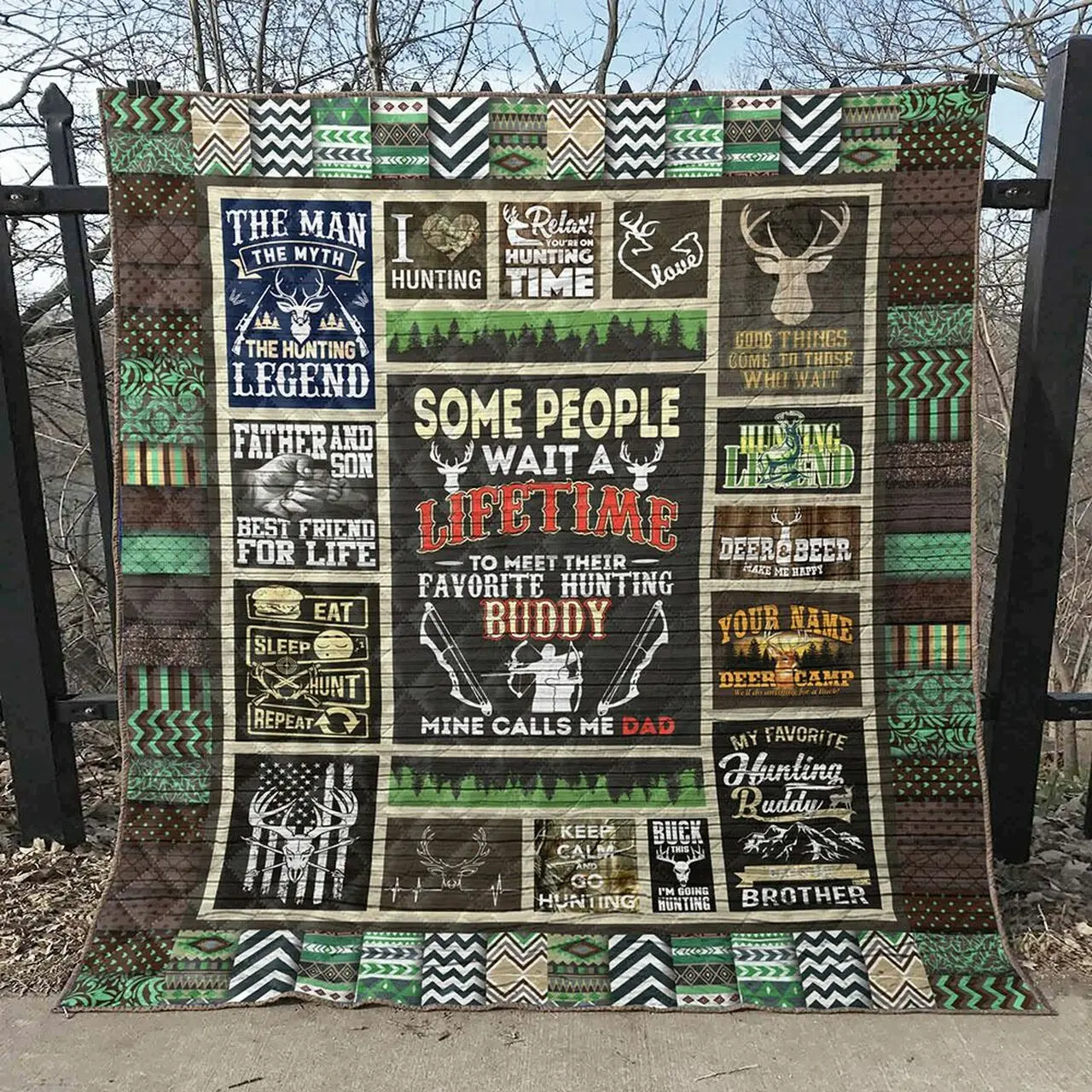 Hunting Tg 3D Personalized Customized Quilt Blanket 663 and Home Decor