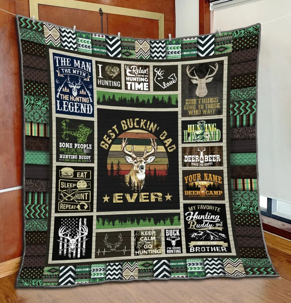 Hunting Tg 3D Personalized Customized Quilt Blanket 665 and Home Decor