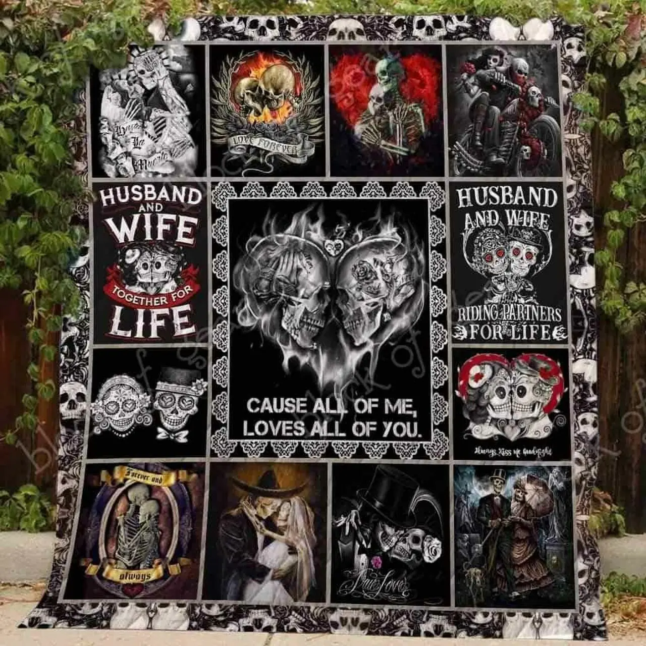 Husband And Wife Together For Life Blanket Kc1507 Quilt and Home Decor