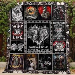 Husband And Wife Together For Life Blanket Kc1507 Quilt and Home Decor