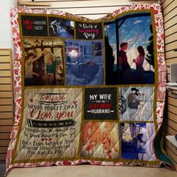 Husband_Wife J0203 82O32 Customize Quilt Blanket and Home Decor