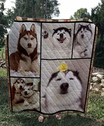 Husky Dog 4 Quilt and Home Decor