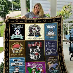 Husky Quilt Blanket and Home Decor