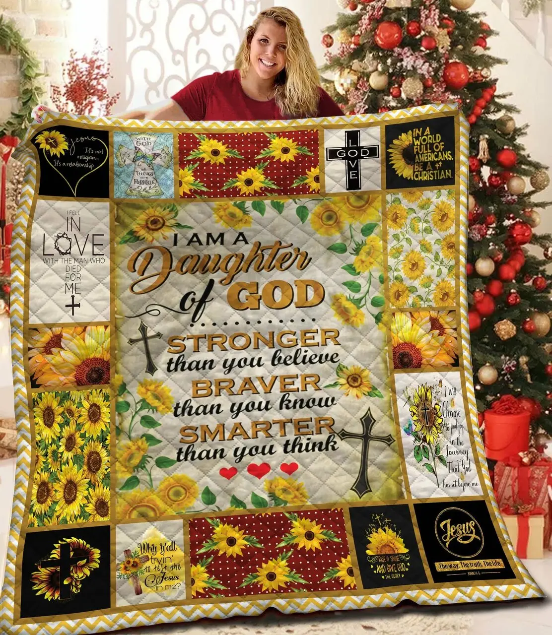 I Am A Daughter Ood Sunwer Quilt Mzy and Home Decor