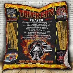 I Am A Trucker Quilt Myp and Home Decor