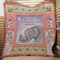I Am Always With You Elephant Quilt and Home Decor