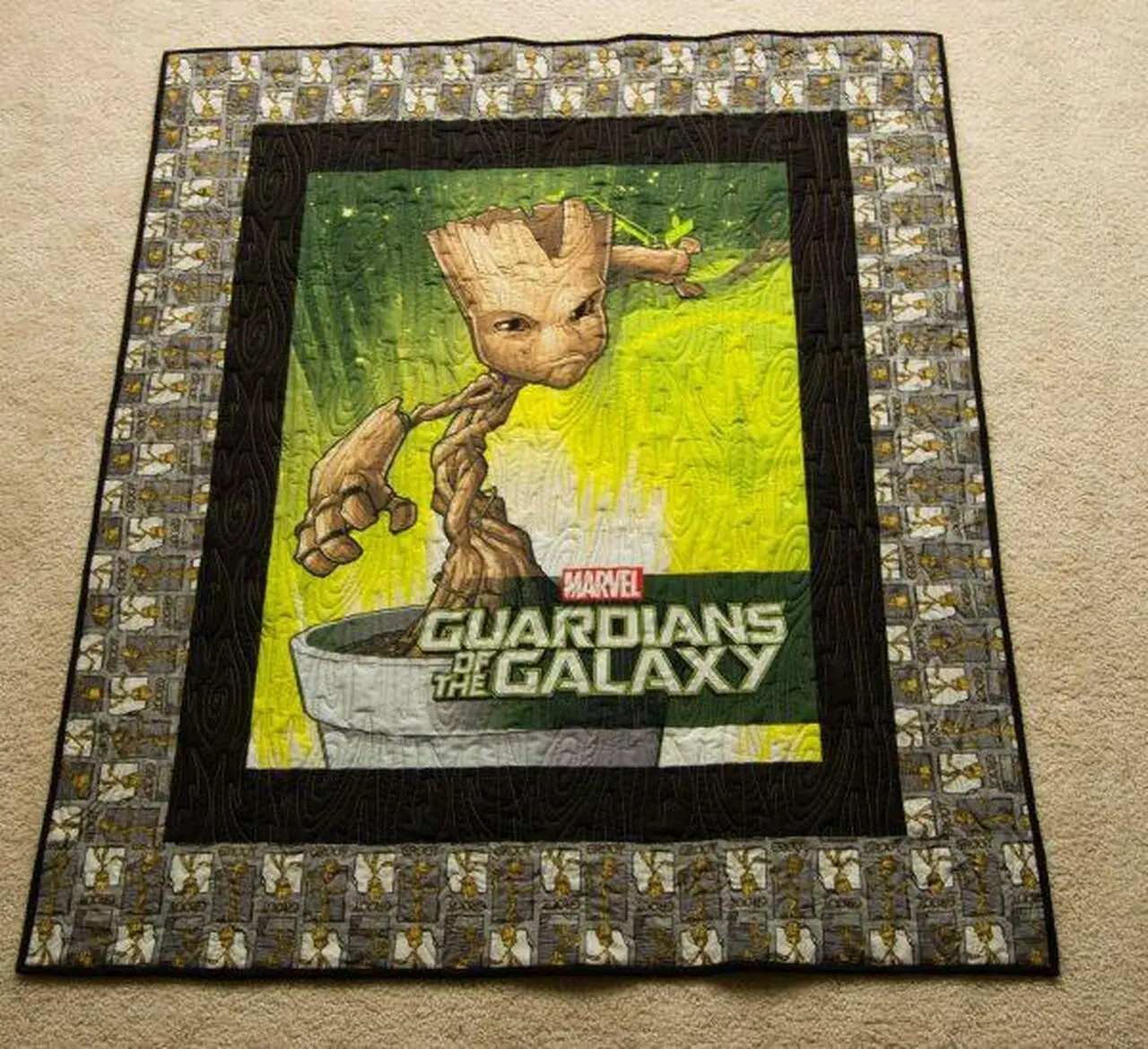 I Am Groot Quilt Blanket Lk08 Quilt and Home Decor