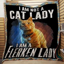 I Am Not A Cat Lady Quiltt I Am A Flerken Lady Quilt and Home Decor
