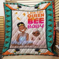 I Am The Queen Bee Baby Quilt Imt and Home Decor