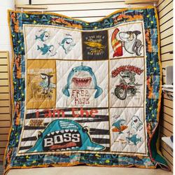 I Am The Shark Quilt and Home Decor