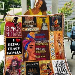I Am The Storm Black Girl TH2309275CL Quilt Blanket and Home Decor
