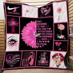 I Am The Storm Breast Cancer Survivor Quilt Bt and Home Decor