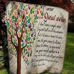 I Am Your Social Worker Quilt Yy699 Fuct0809 and Home Decor