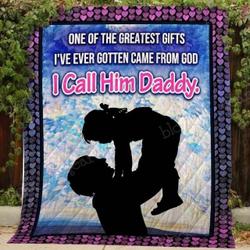 I Call Him Daddy Blanket Kc1807 Quilt and Home Decor