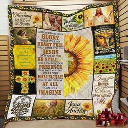 I Can Only Imagine Jesus Sunflower Quilt Mtp and Home Decor